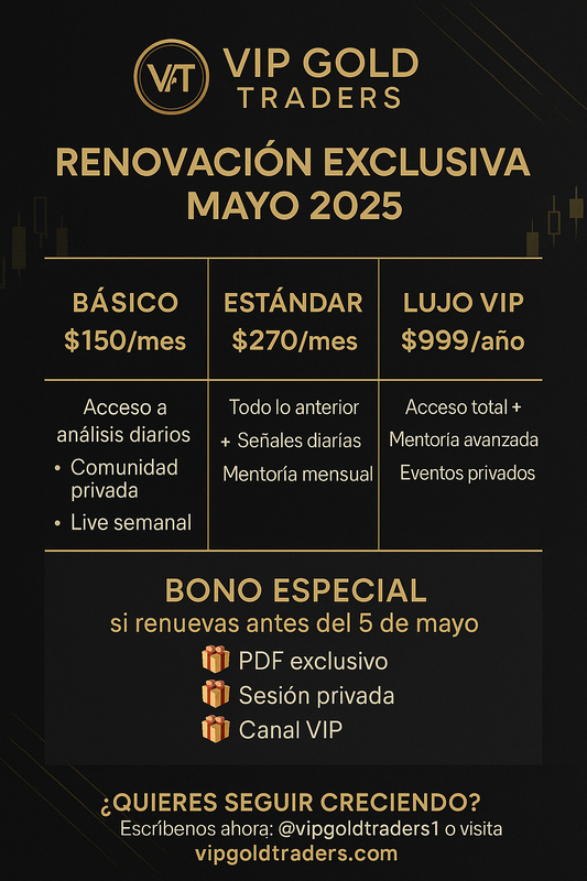 🎯 VIP promoción hasta 5 mayo 🎯